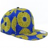 Blue and Yellow Ankara Snapback