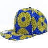 Blue and Yellow Ankara Snapback