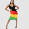 Sexy and Bodycon Rasta Dress for Women