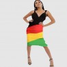 Sexy and Bodycon Rasta Dress for Women