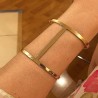 Retro gold cuff bracelet