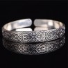 Ethnic silver cuff bracelet