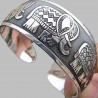 Vintage cuff bracelet with elephant design