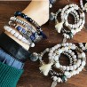 Bracciale con perle di legno |Lotto di 4 braccialetti