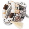 Bracelet perles bohème chic | Lot de 4 bracelets