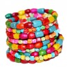 Women's Multicolored Pearl Strand Bracelet