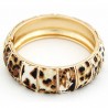 Bracelet manchette chic style léopard