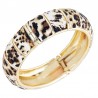Bracelet manchette chic style léopard