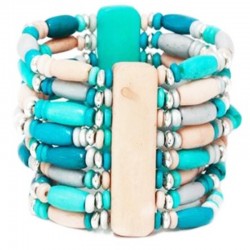 Blue Navajo ethnic bracelet
