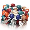 Multicolored pearl bracelet for women