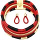 Parure de collier africain rouge avec des boucles d’oreilles