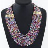 Collar de perlas multicolores 