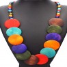 Multicolor ethnic chic necklace