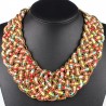 Chic multicolor pearls necklace