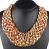 Collar de perlas multicolor 