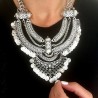 Collar vintage boho-chic de plata