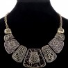 Ethnic chic black and gold necklace