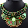 Green ethnic necklace