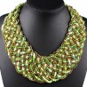 Green and gold chic necklace