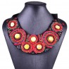 Chic and original red ethnic necklace