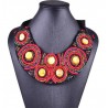 red ethnic necklace