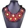 Collana etnica chic rossa