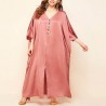 Chic pink kaftan dress