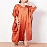 Chic orange kaftan dress