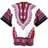 Camiseta Rosa y Blanca Dashiki