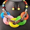 Ethnic jewelry set necklace and earrings