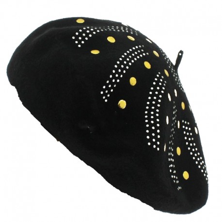 Berretto nero chic per donna