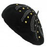 Berretto nero chic per donna