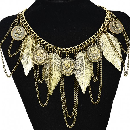 Antique Ethnic Vintage Gold Necklace