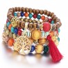 Multi-colored bohemian bracelet