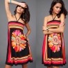 Short multicolor bohemian dress