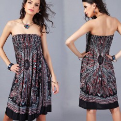 Black bohemian dress