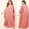 Chic pink kaftan dress