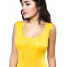 Robe longue jaune moulante