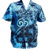 Camisa azul de color para hombre