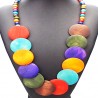 Multicolor ethnic chic necklace