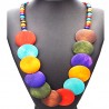 Multicolor ethnic chic necklace