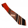 Red ethnic Dashiki tie for men