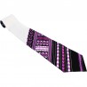 Corbata étnica Dashiki morada para hombre