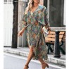 Long bohemian chic multicolor kimono