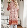 Bohemian kimono with floral pattern