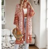 Bohemian kimono with floral pattern