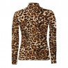 Sotto maglia con stampa leopardata da donna
