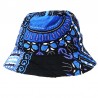 Chapeau bob ethnique bleu Dashiki