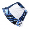 Chapeau bob ethnique blanc et bleu Dashiki