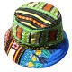 Green ethnic Dashiki bucket hat